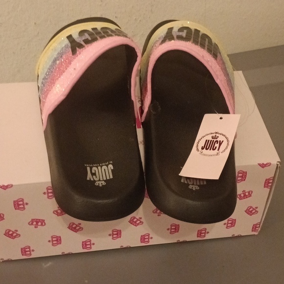 Girls Juicy Couture Slides Size 6 - Picture 4 of 4